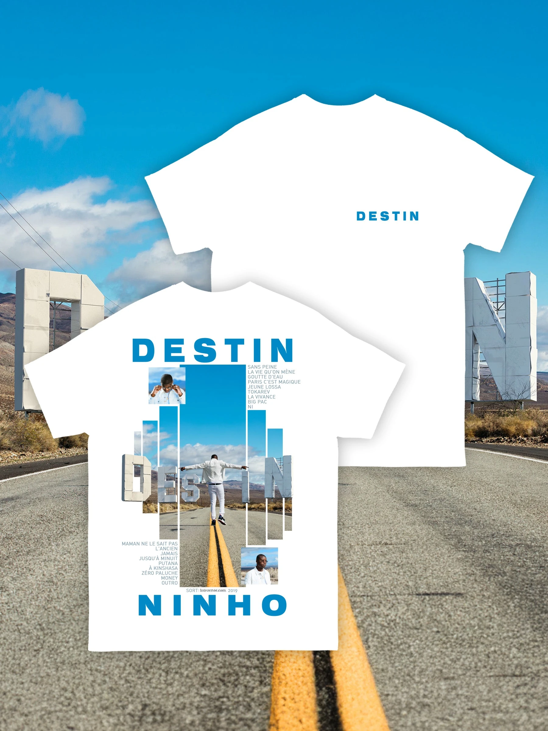 Rapper Ninho Destin Album Graphic T-shirt Men Women Hip Hop 