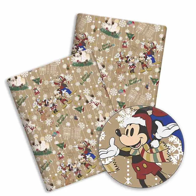 Tkanina Disney 140x50CM Kreskówka tkanina bawełniana Patchwork Tkanina Kid Home Tekstylia do szycia Sukienka dla lalek Zasłona Tkanina bawełniana