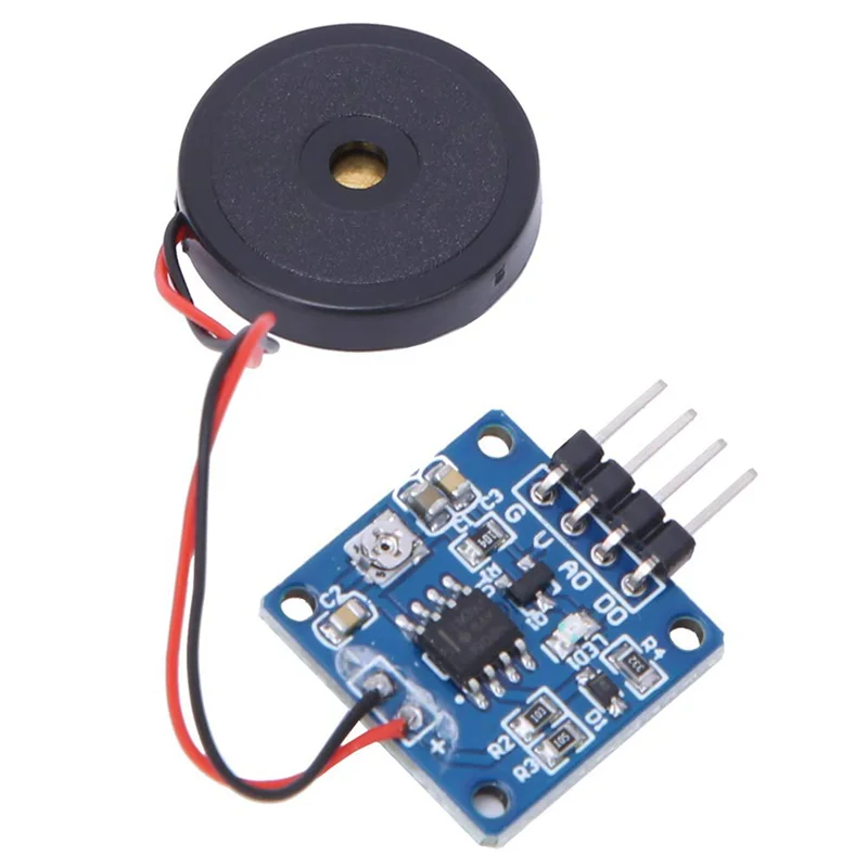 

ABZS 4PCS Piezoelectric Vibration Tapping Sensor Module Vibration Switch Module Mini Vibration Motors Mini Vibrating Motor