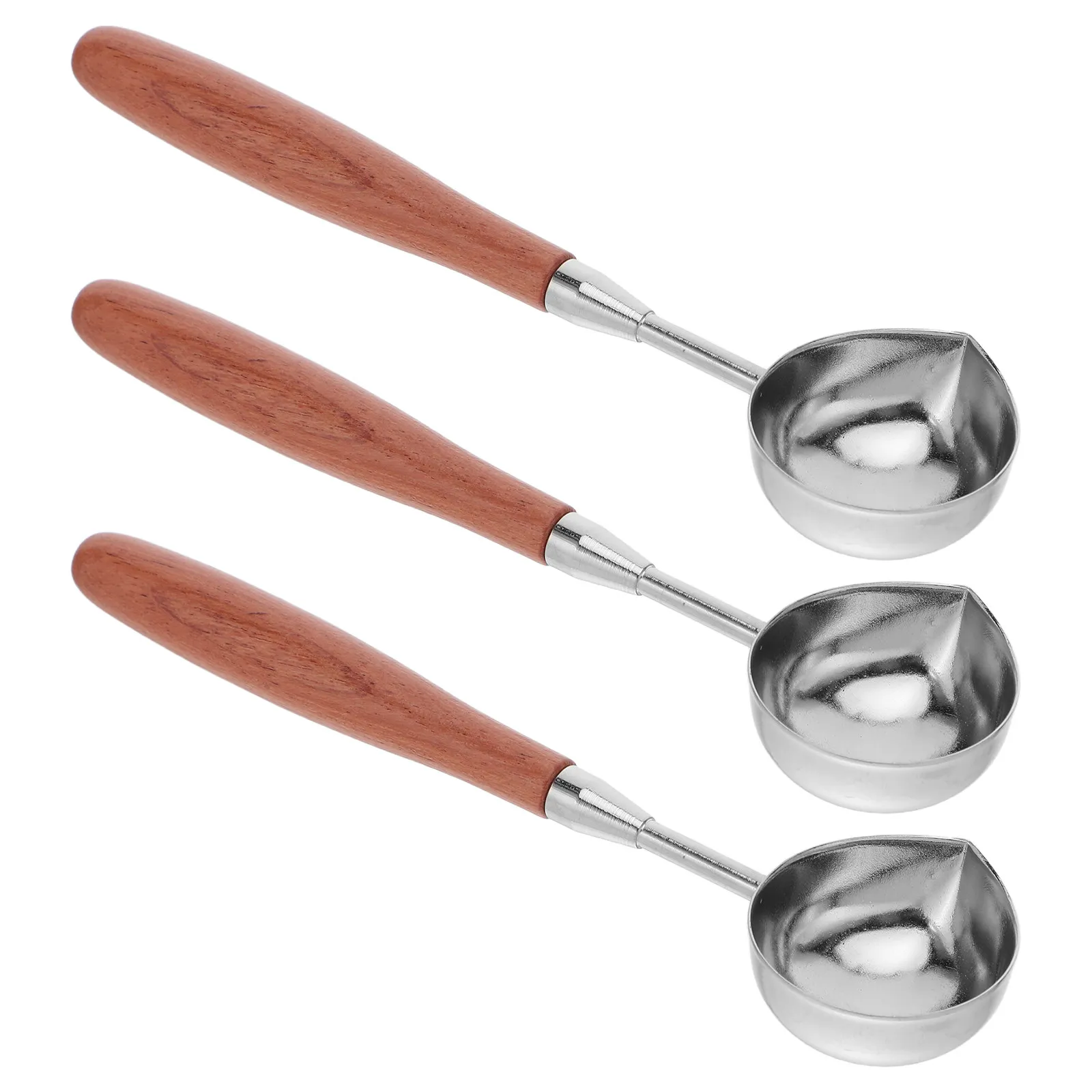 

Набор из 3-х ложек для восковой печати с нескользящим наконечником для плавления воска, идеально подходит для самостоятельного изготовления восковых печатей, свадебных открыток, элегантный инструмент для рукоделия