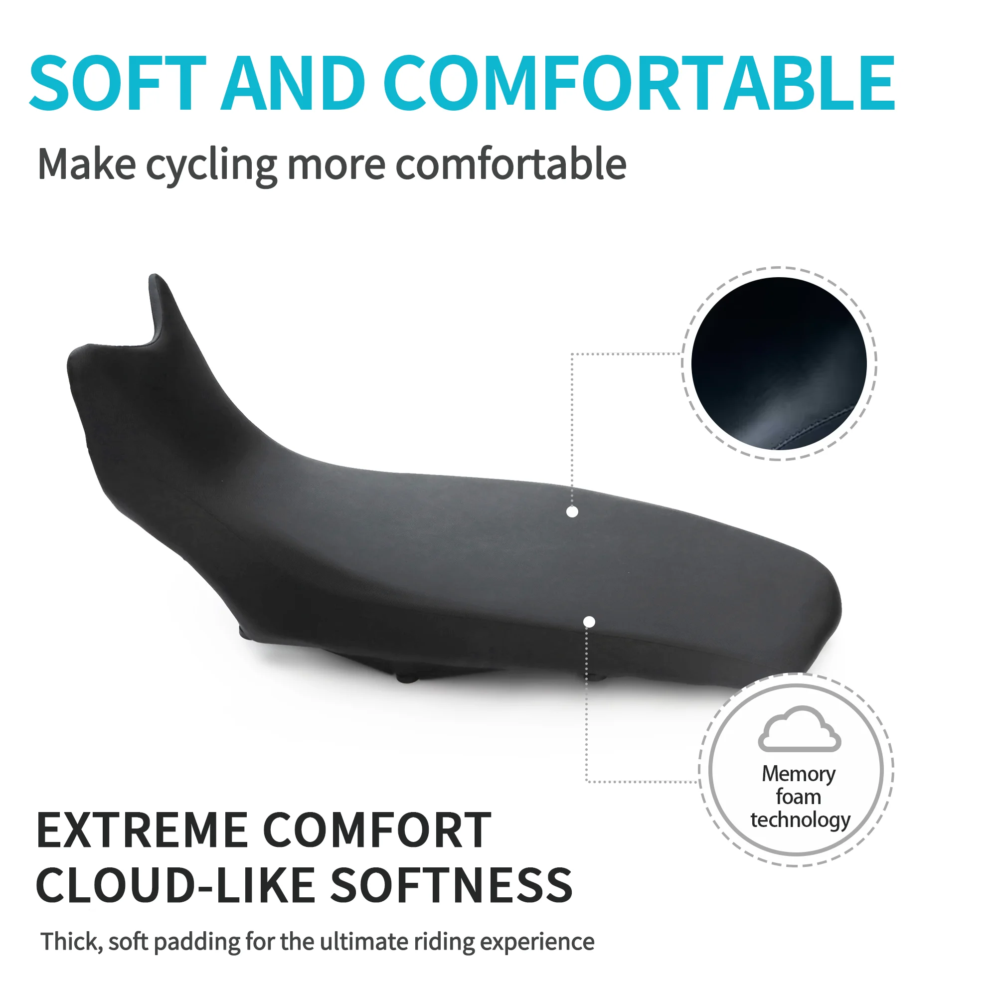 Fit for 2008 - 2018 Complete Seat F650GS F700GS F800GS Black F650 F700 F800 GS 2015 2016 Front Rear Pillion Cushion view 5