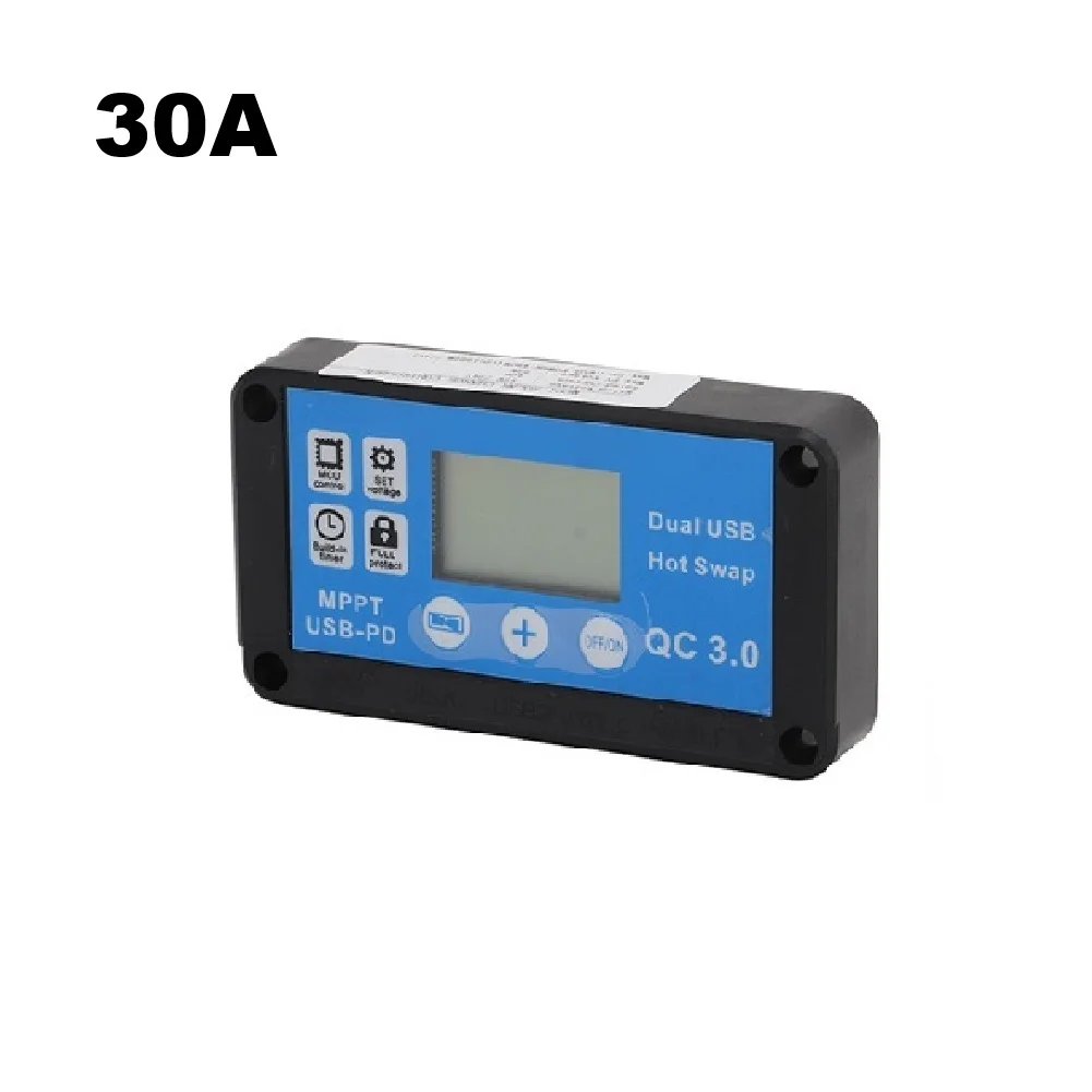 12V 24V solar panel framed with 60A waterproof controller and battery clip compatible with off grid battery systems