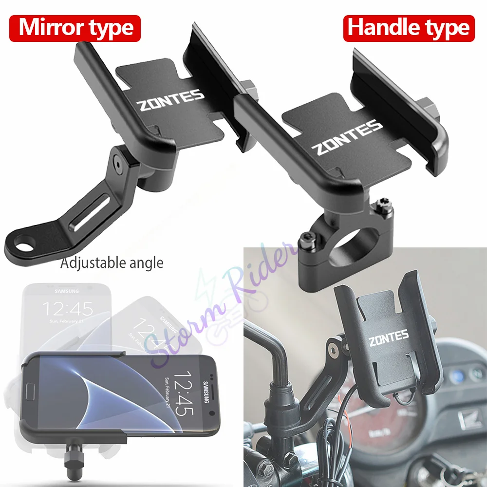 

For Zontes G1 125 ZT125 G1 ZT125U ZT 125 U ZT 310X ZT310R Bicycle Mobile Phone Holder Handlebar GPS Stand Bracket Motorcycle