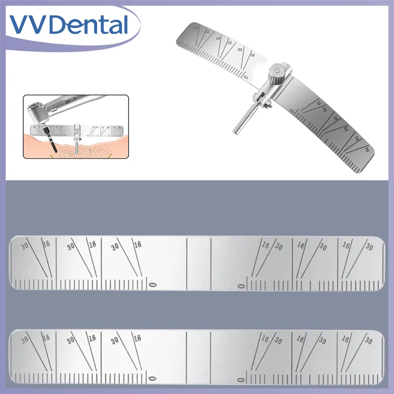 

VVDental Autoclavable Dental Implant Locating Guide Surgical Planting Positioning Locator Angle Ruler Guage Dentistry Tools