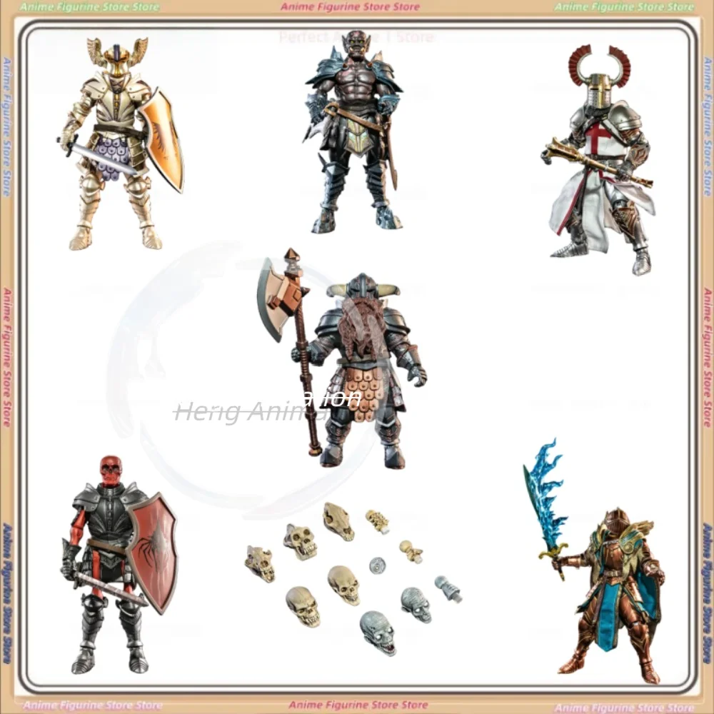 

Four Knights Mythical Legion All Star 6 Axe Red Skull and Other 7-inch Movable Puppet Model Figurines
