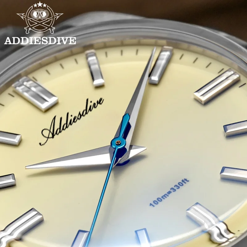 

ADDIESDIVE Relogios Masculino 36mm Men's Watch 316L Stainless Steel 10Bar Waterproof VH31 Movement Sapphire Crystal Quartz Watch