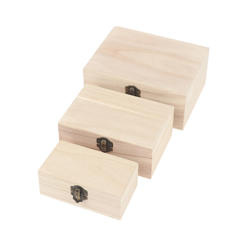 Wooden Multifunction Case with Lid Jewellery Storage Container Box Home Decor