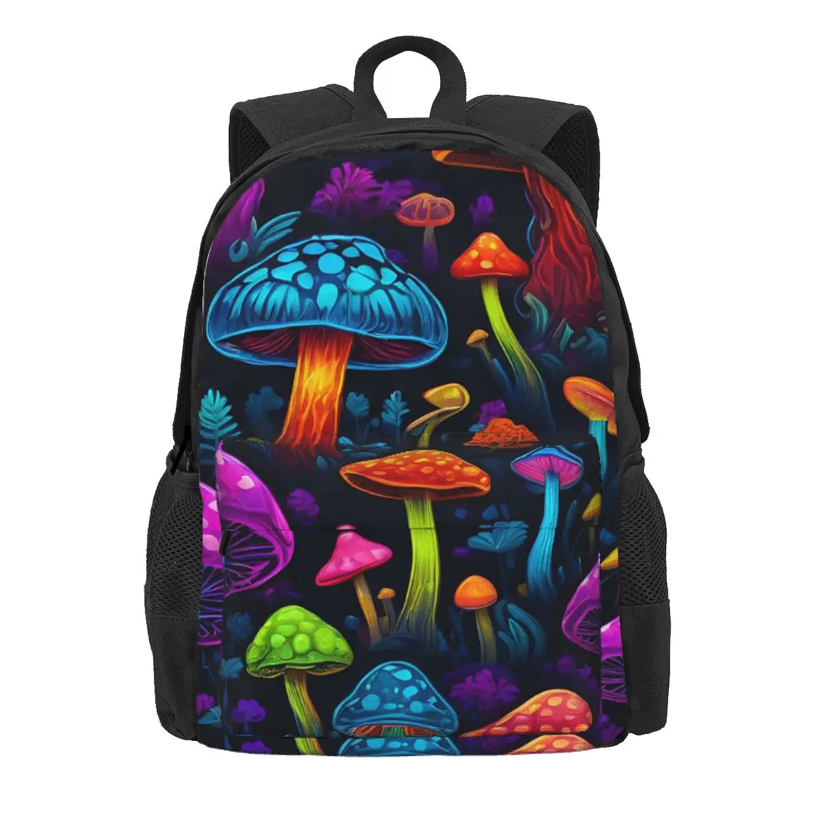 

Psychedelic Magic Mushrooms Print Lava Backpack Daypack Large Capacity Kids BookBag School Bag Shoulder Bags for Men Women