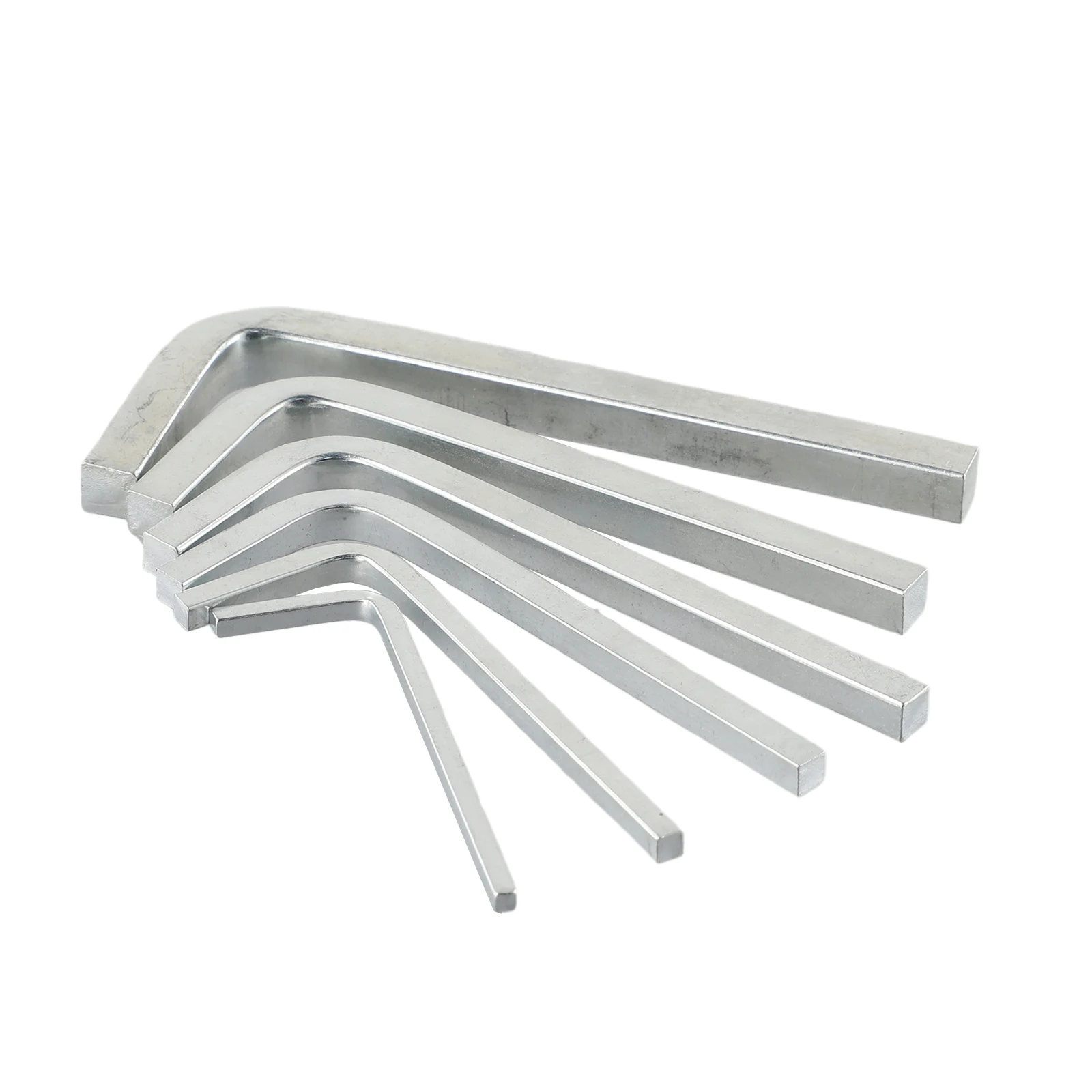 Square Key Wrench Tool Set 6 Pcs L Shape Design for Tightening Square Screws Made from Strong Chromium Vanadium Steel