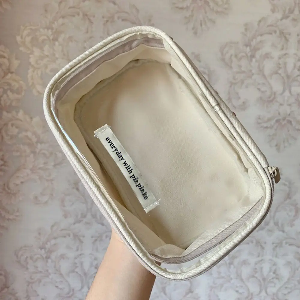 حقيبة أقلام PVC عالية الجودة شفافة مقاومة للماء مقلمة ذات سعة كبيرة حقيبة أدوات مكتبية للمكتب المدرسي