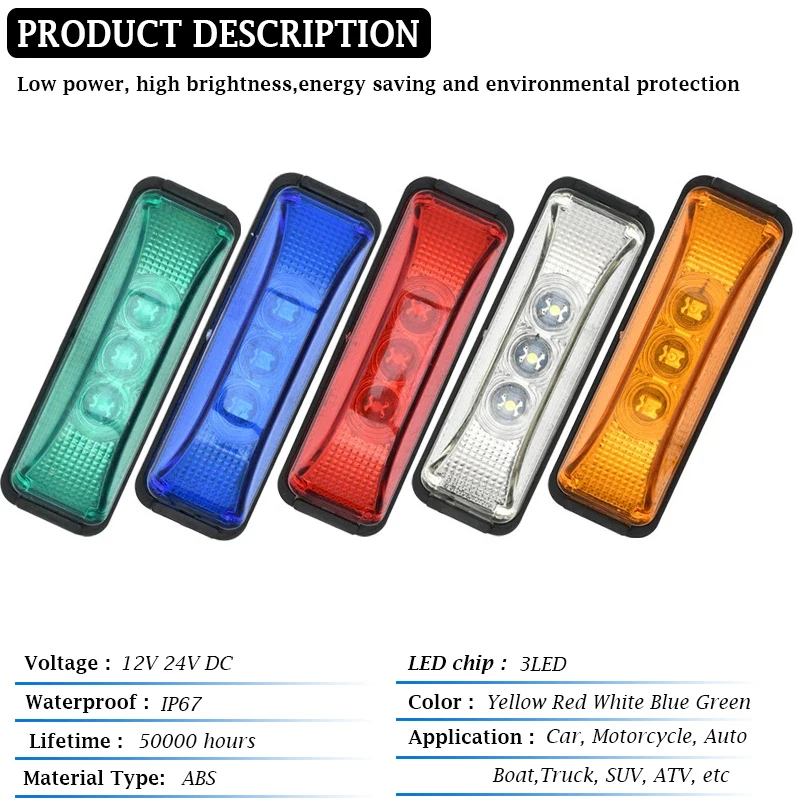 4PCS 12V 24V Square LED Tail Light Rear Light High Low Turn Signal for Scania Trailer Truck Pickup Lorry Tractor