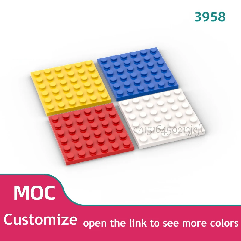 

20PCS MOC Bricks Compatible Assembles Particles 3958 Plate 6x6 for Building Blocks Parts DIY Enlighten Block BricksToy