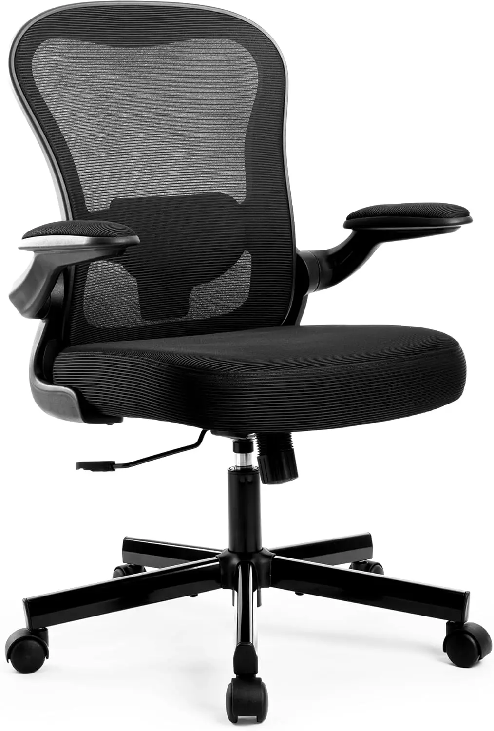 

MAISON ARTS Office Chair, Ergonomic Desk Chair with Height Adjustable Lumbar Support, Mesh Design, Flip-up Armrests, Rocking Bac