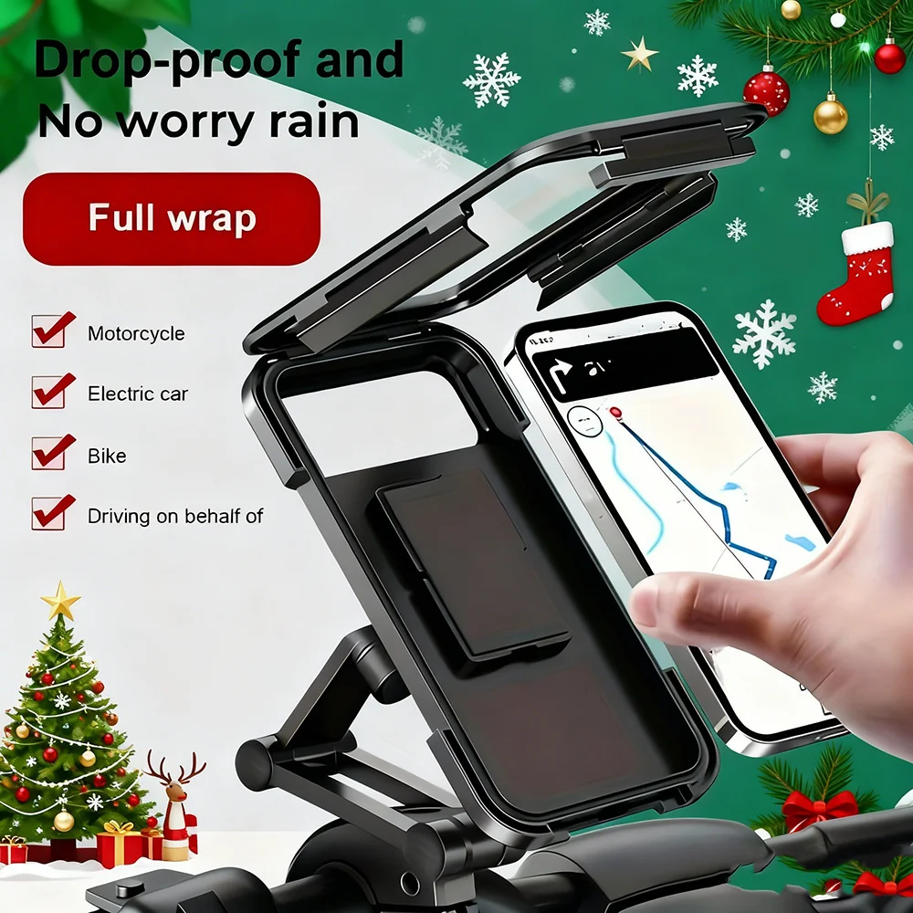 

Универсальный велосипед GPS 360° ° Поворотный регулируемый держатель для телефона для мотоцикла, водонепроницаемый держатель для мобильного телефона для мотоцикла и велосипеда, поддержка