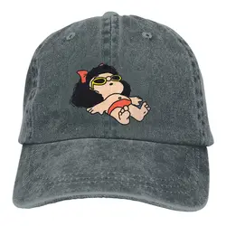 Mafalda Cartoon Multicolor Hat Peaked Women's Cap Beach Sunbathing Color Personalized Visor Protection Hats