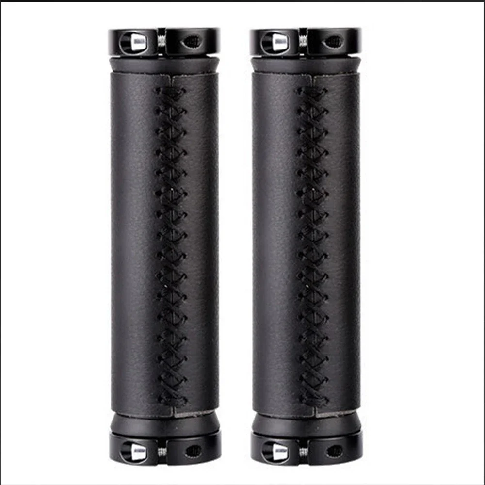 Bicycle Handlebar Grips Microfiber Leather Ergonomic Hand Stitched Grip Bike Handlebar Mountain Bike Meat Ball Grip