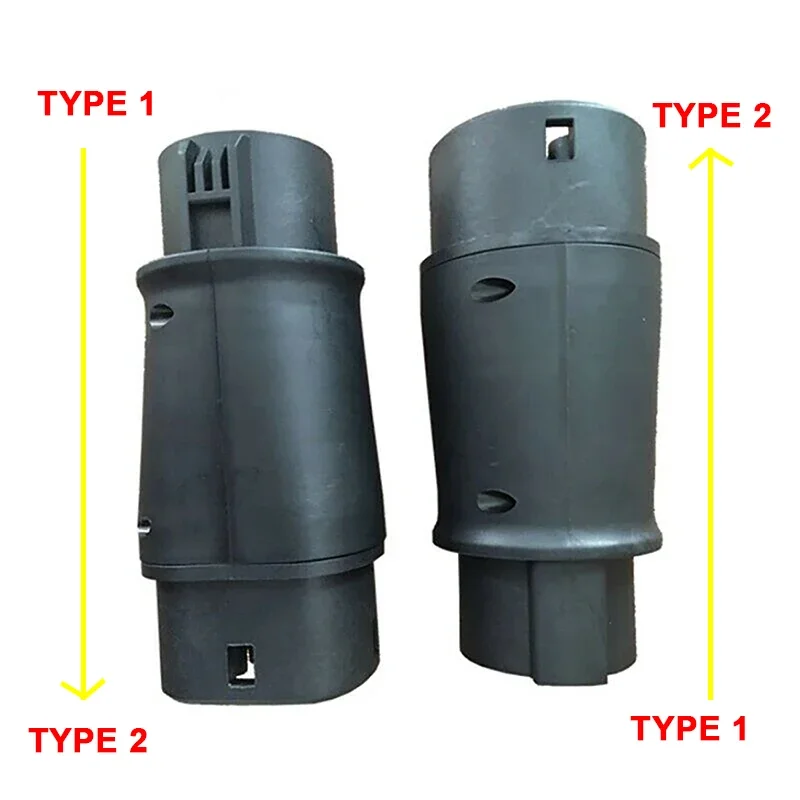 EVSE Adaptor 16A 32A Electric Vehicle Car EV Charger Connector SAE J1772 Socket Type 1 To Type 2 EV Adapter Socket