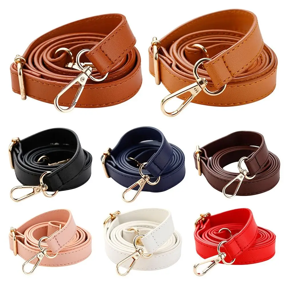 Fashion PU Leather Bag Handle Replacement Bags Strap 130cm Adjustable Shoulder Bag Strap Handbag Belts Bag Parts Accessories