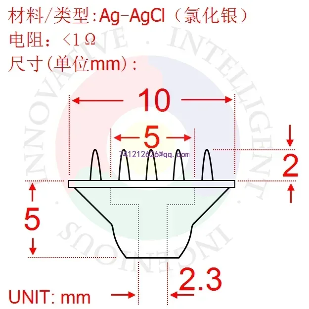 suitable for EEG modules such as OpenBCI/ThinkGear Advanced EEG brain electrodes/tentacle stem electrodes,