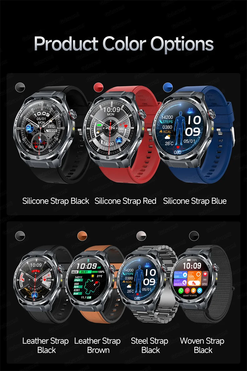 ECG Smartwatch für Herren, Bluetooth-Anruf, Fitness-Tracker, Blutdruckmessung, BO2, Schlafüberwachung, Gesundheits-Smartwatch, Sport, für Android und iOS – Detail 34
