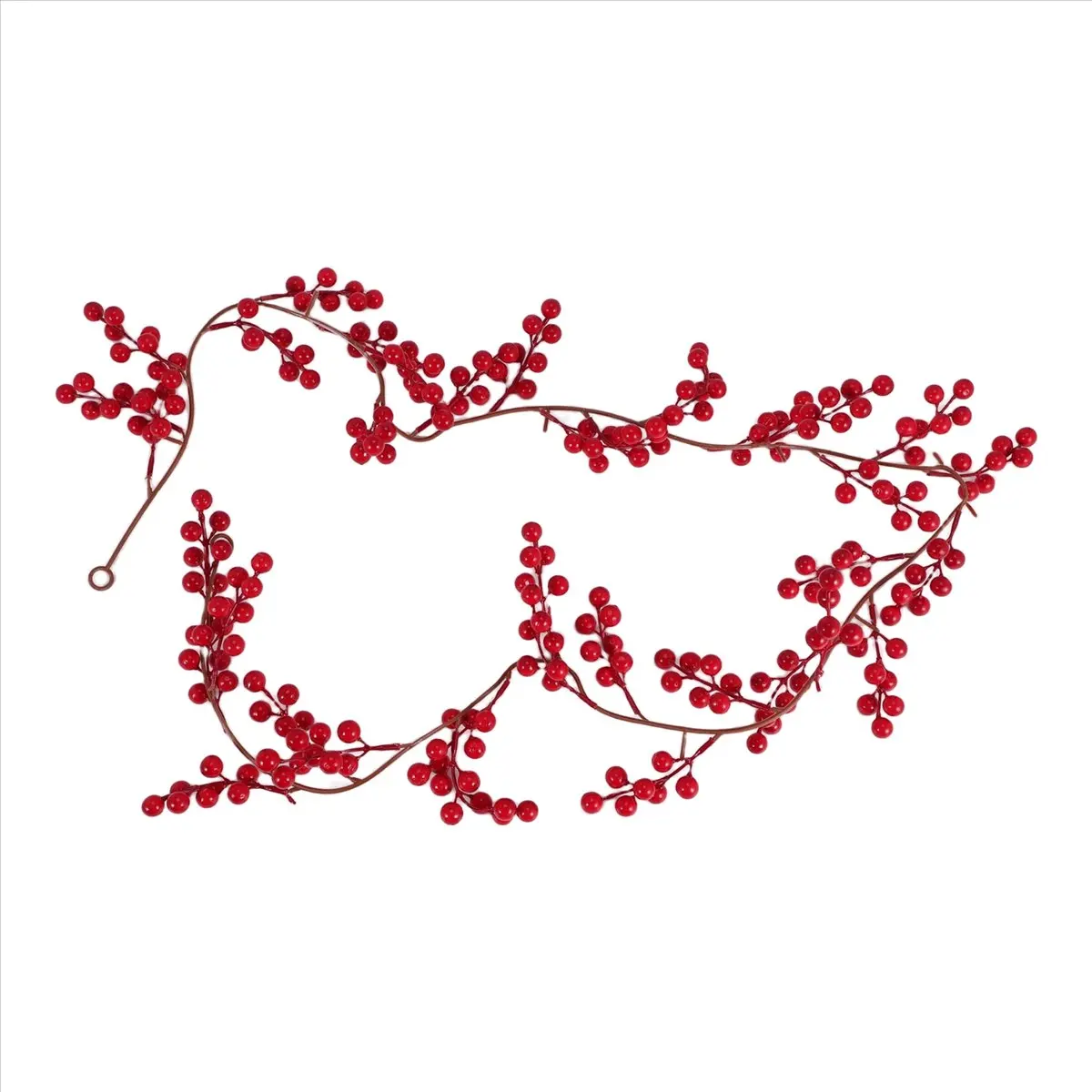 Christmas Red Berry Garland, Artificial Burgundy Red Pip Berry Artificial Berry Garland for Indoor Outdoor Decoration &LICG