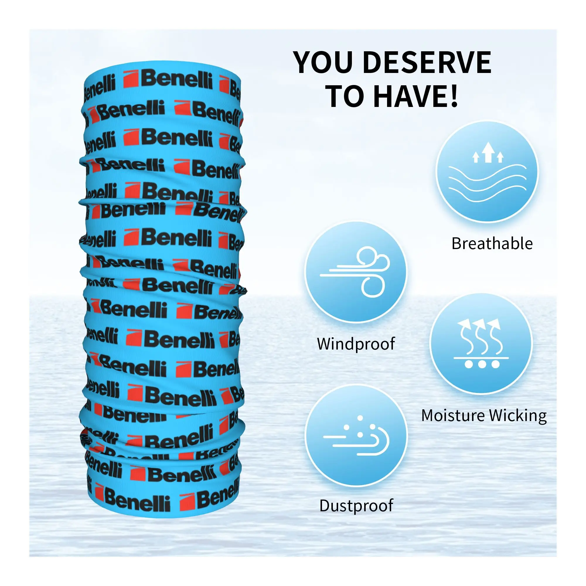 مخصص B-Benellis سباق الدراجات النارية باندانا الرقبة الجراب للتزلج الجري النساء الرجال التفاف وشاح الكلاسيكية شعار بالاكلافا أكثر دفئا