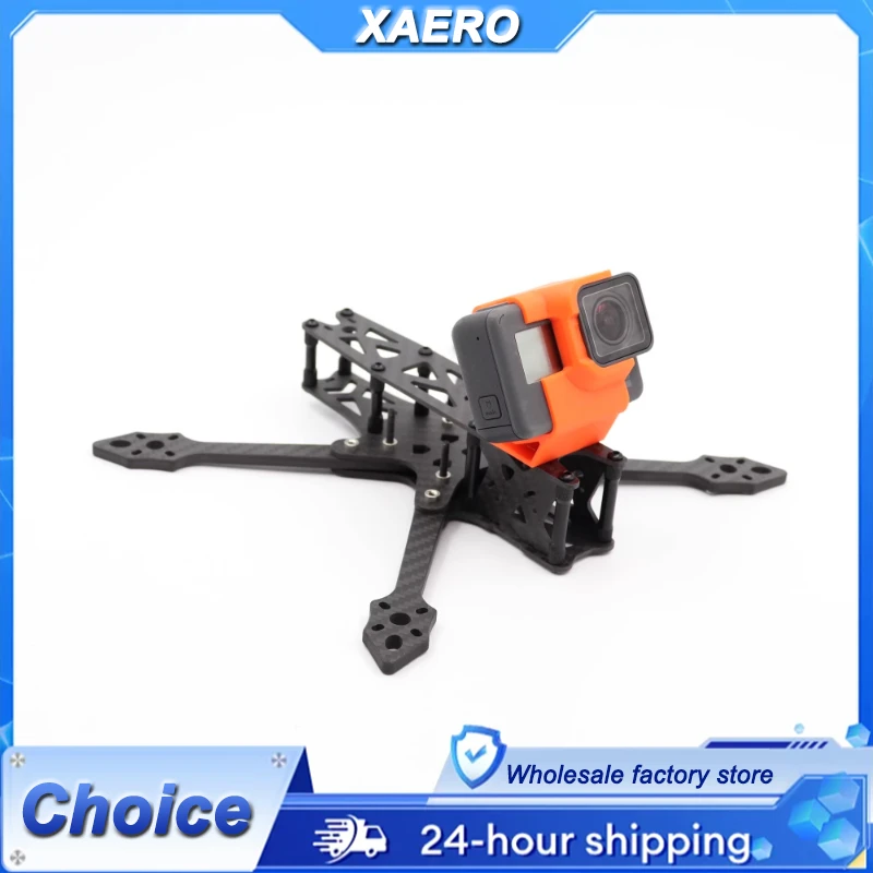 Universal GoPro Mount for FPV Drone - Camera Adapter Holder for GoPro 5/6/7/8, Secure & Lightweight for Aerial Video