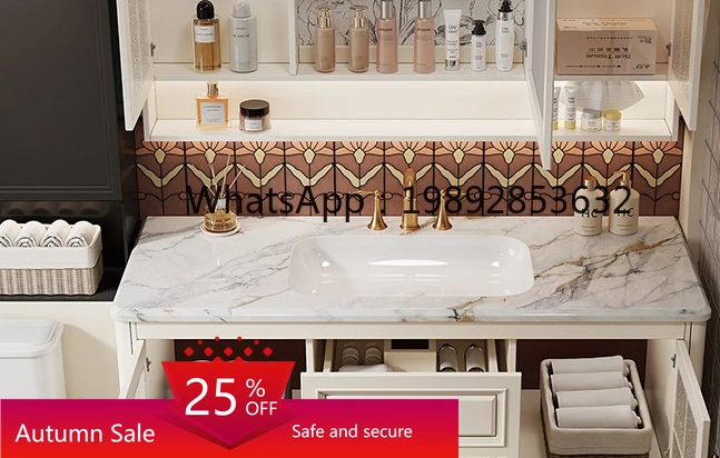 

bathroom cabinet combination bathroom washstand hand face basin floor ceramic integrated basin