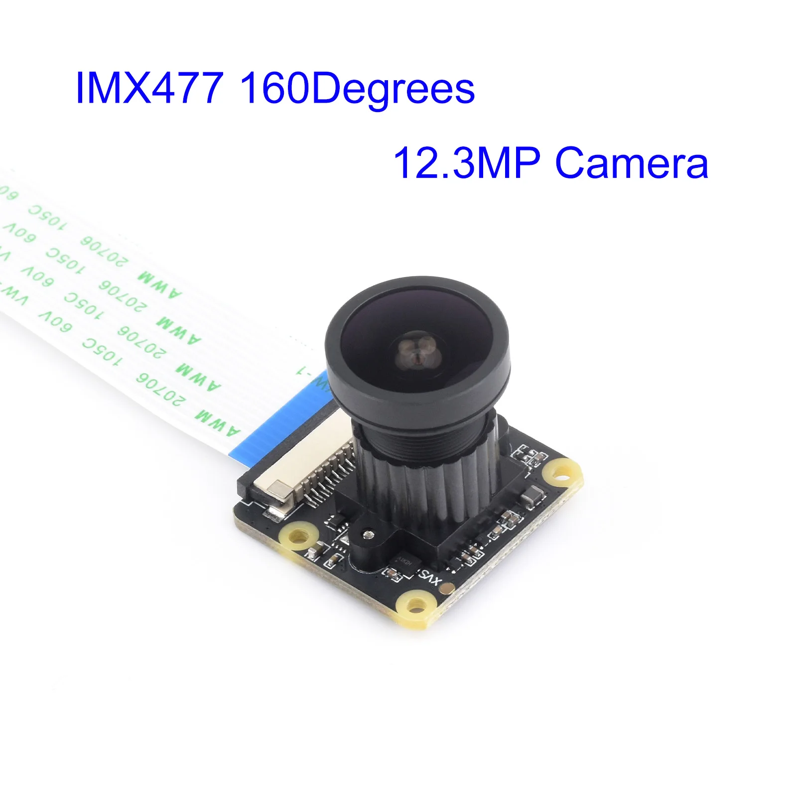 Módulo de câmera imx477 12.3mp, 160 graus, suporte de alta qualidade, nvidia jetson nano com cabo para raspberry pi