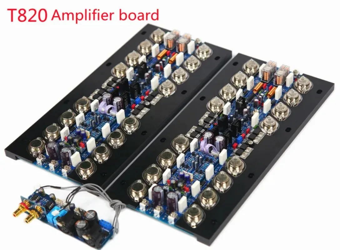 New T820 fully balanced power amplifier board 16-tube high-power HiFi power 600W 4-8 Euro A class A class B adjustable