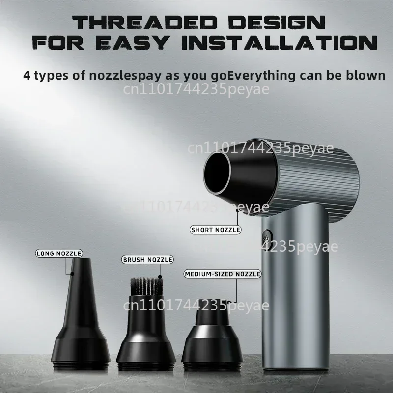 X7 Turbo Jet Fan 40mm Big Brushless Motor CNC Metal Shelling Powerful Blower Handheld Duct Violent Turbo Fan Car Air Blower