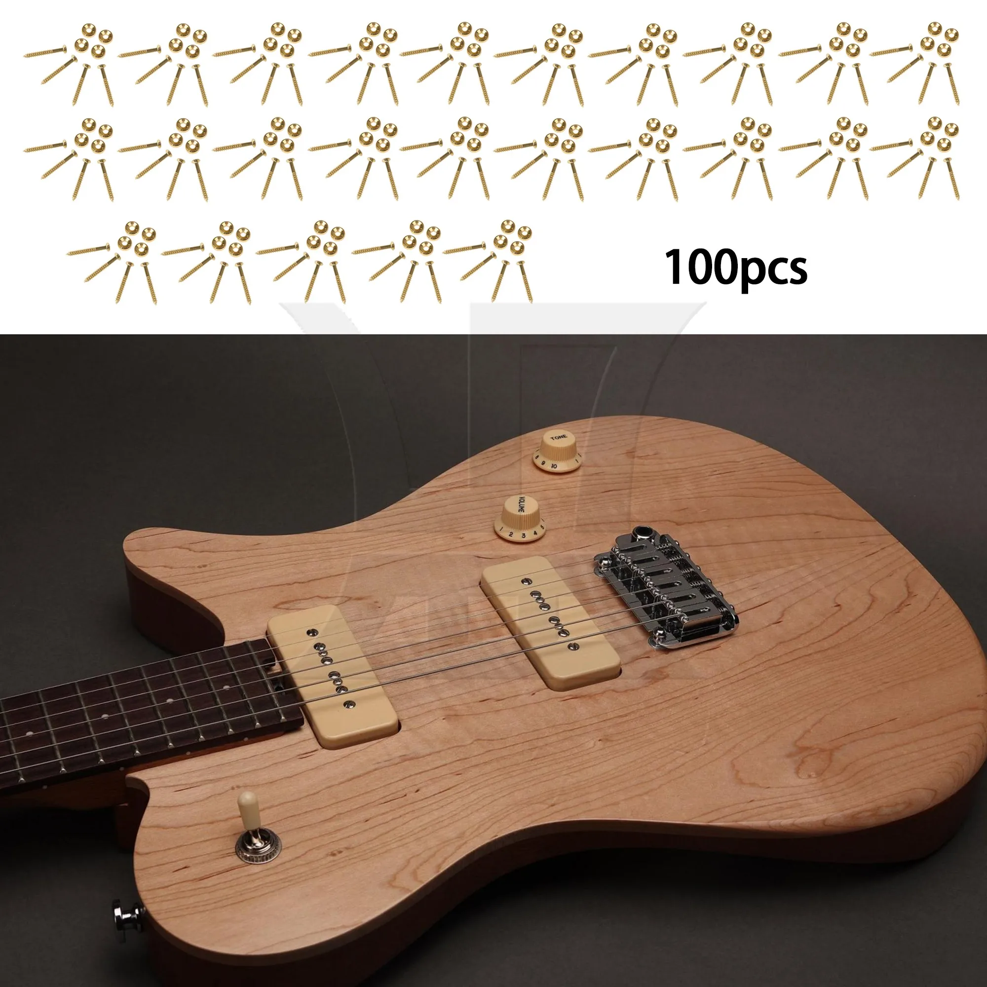 

Yibuy 100pcs Guitar Support Washers, 44x14mm Gold, Suitable For Neck And Body Fixing