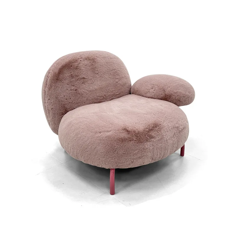 

Italian light luxury lazy Internet celebrity sofa chair cream wind small apartment living room balcony i