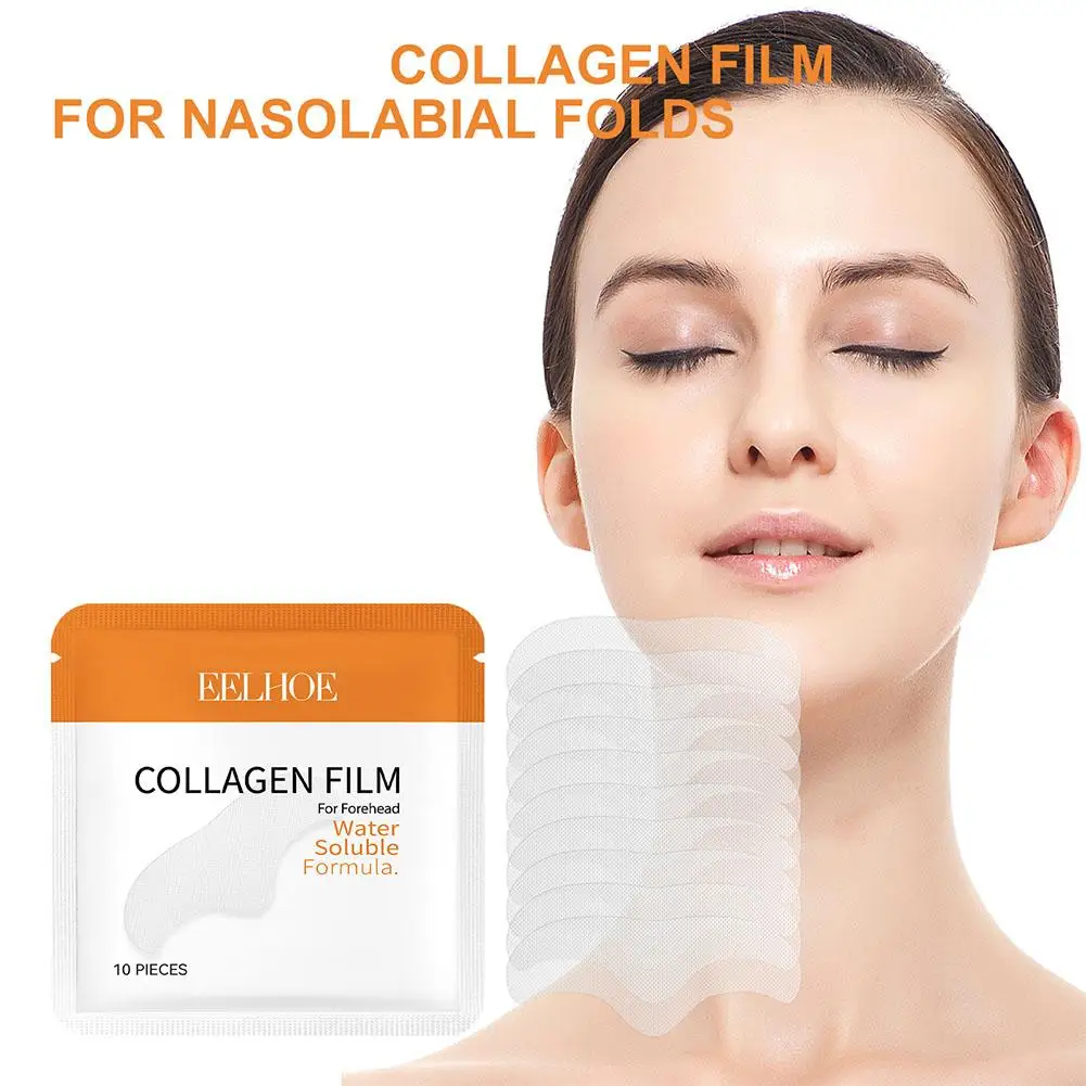 Collagen Water-soluble Cheek Patch Protein Film Mask Brightening Face Repair Skin Nasolabial Forehead Wrinkle Fold Patch Ca Z0Q5