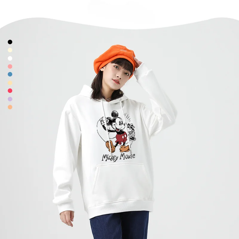 Mickey sweater female Disney new oversize autumn American hooded sweater cartoon hoodies women  anime hoodie    clothes