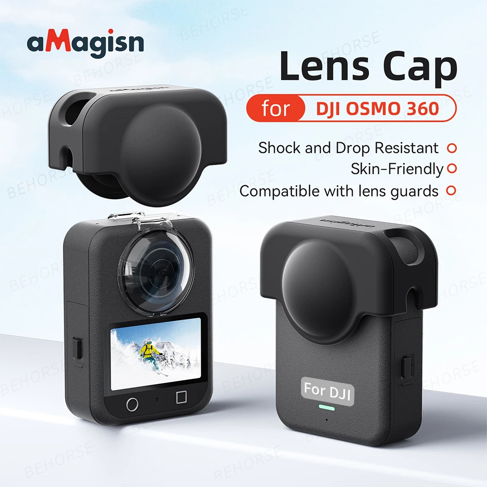 DJI Osmo 360 用レンズキャップ オールラウンド保護カバー 落下防止防塵ケース レンズプロテクター DJI Osmo 360 カメラアクセサリー用