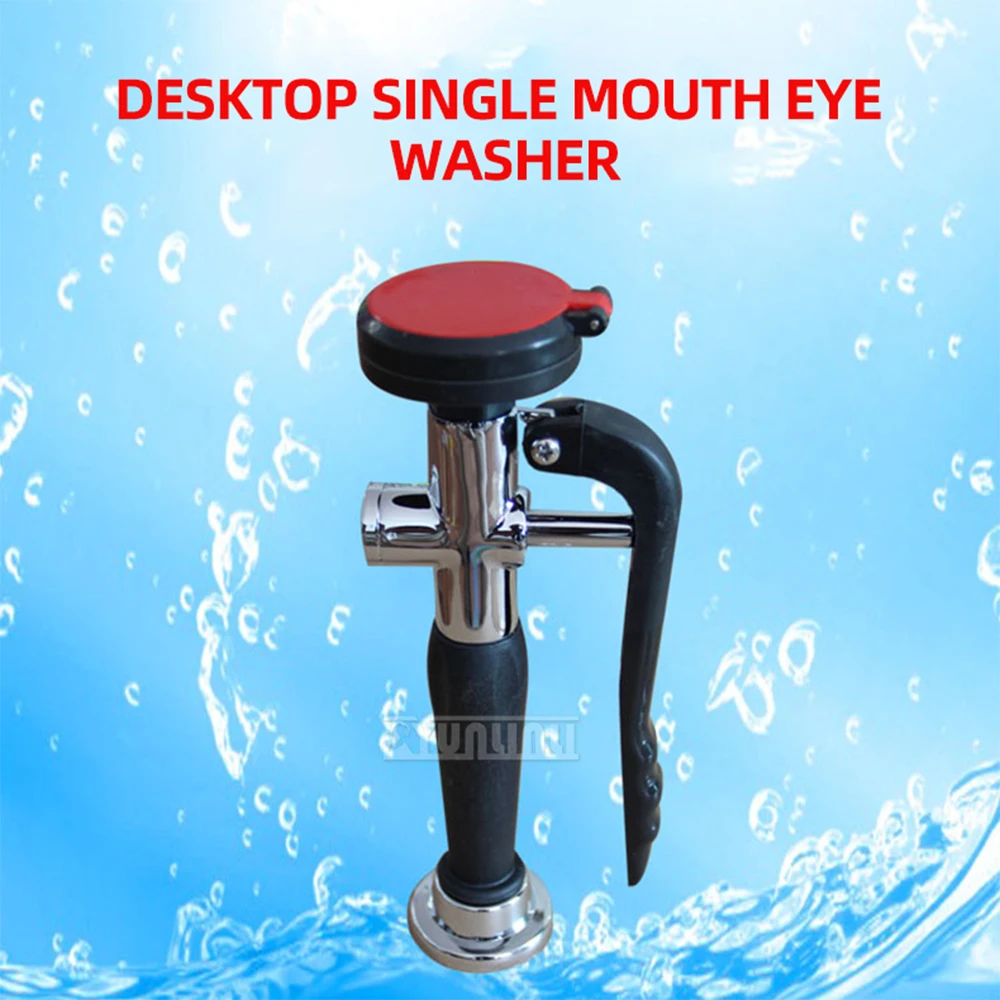 

Portable Single Mouth Desktop Eye Wash Glasses - Durable Acid Resistant Dust-Proof Safety Protection Gear for Workstations