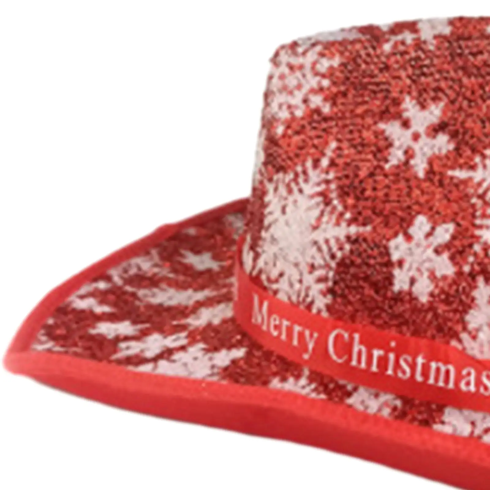 Cappello da cowgirl natalizio Cappello da cowgirl natalizio Cappello a cilindro jazz a tesa larga Moda con