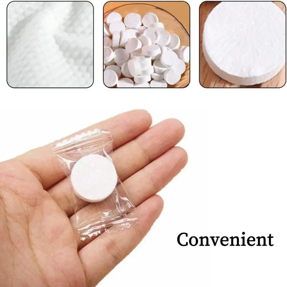 10/100PCS Compressed Towel Cotton Mini Hand Wet Wipes Sheet Towels, Suitable for Travel, Home, Beauty, Camping, Outdoor Sports