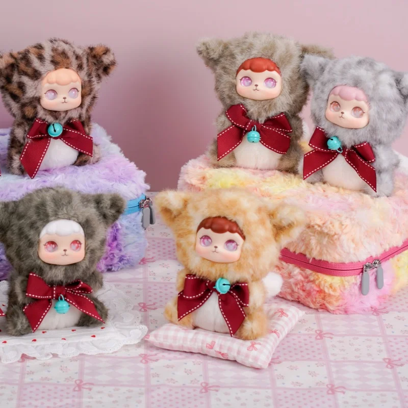 

Подлинная новая серия Cocoa Leopard Cat, виниловая глухая коробка для лица, милые кукольные украшения, креативный подарок для женщин, кулон, милый орнамент