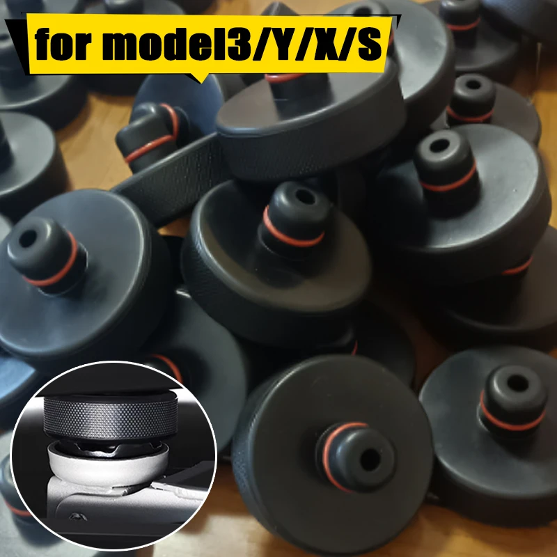 For Tesla Model3/Y/S/X Rubber Lifting Jack Pad Adapter Lift Point Repair Tool Pucks Chassis Stands Styling Suitable Accessories