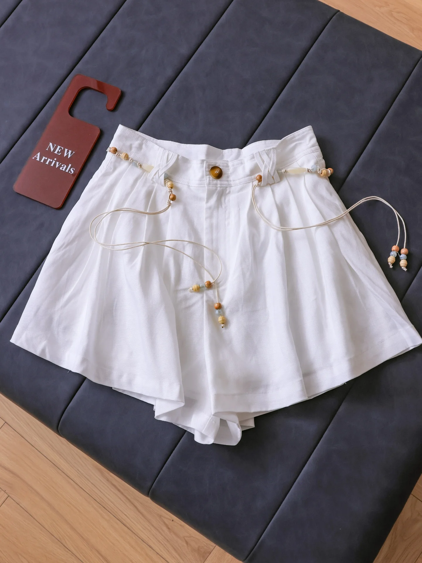 

High Waist Wide Leg Pants Women's Casual Color Straight Cut Loose Fit Trousers Dry Comfortable Drapey T162 Short Shorts