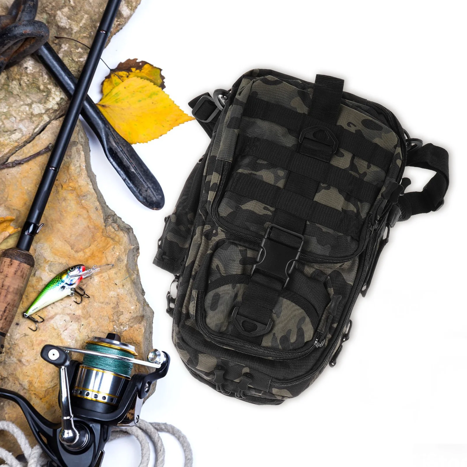 

Fishing Bag Large Capacity Backpack for Tackle Boxes Portable Outdoor Hiking Travel Gear Fishing Bags Tool Bag