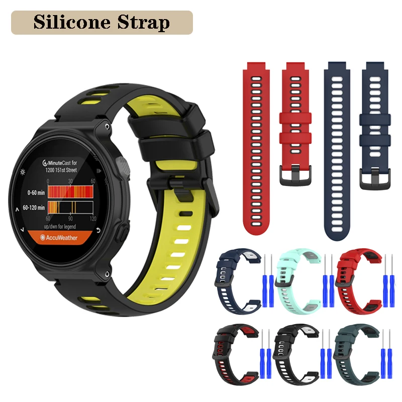 For Garmin Forerunner 220 230 235 620 630 735XT Silicone Band Strap Watch Accessories