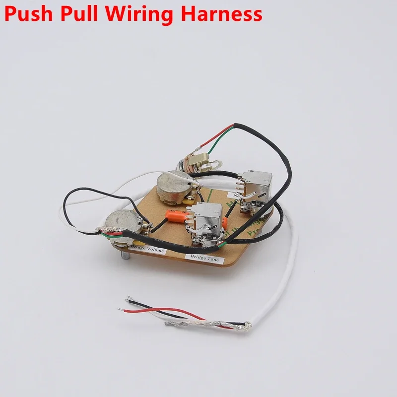 

1 Set LP SG Without Switch Passive Loaded Pre-wired Electric Guitar Push Pull Wiring Harness Prewired Kit