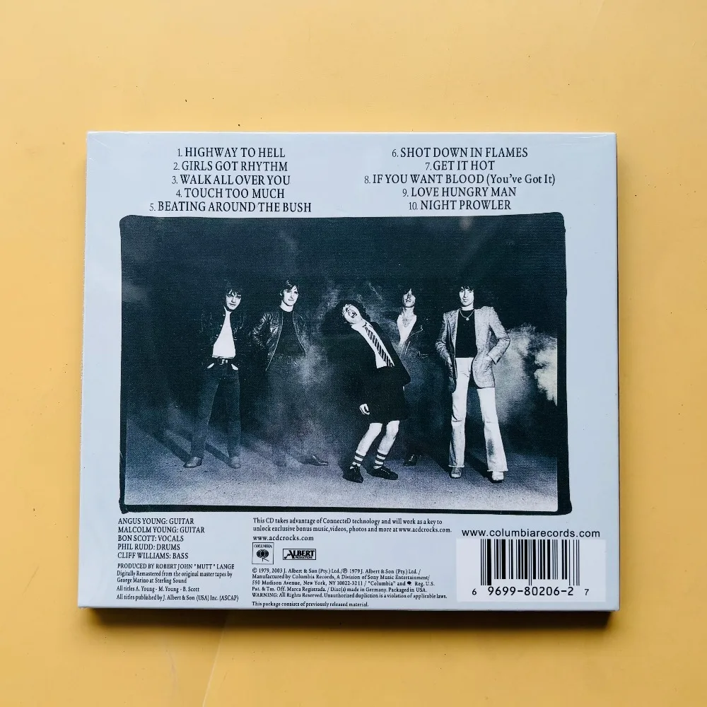AC/DC Highway to Hell CD Classic Hard Rock Album Brand New Sealed For Car Play Fans Collection Gift In Stock