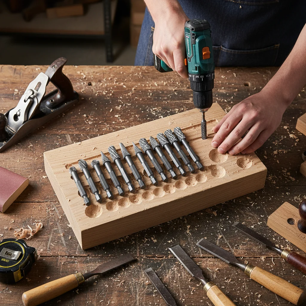 1pc Rotary Burr Carving Rasp Files Versatile Rotary Burr Set For Metal Wood Plastic Shaping Grinding Deburring Engrave