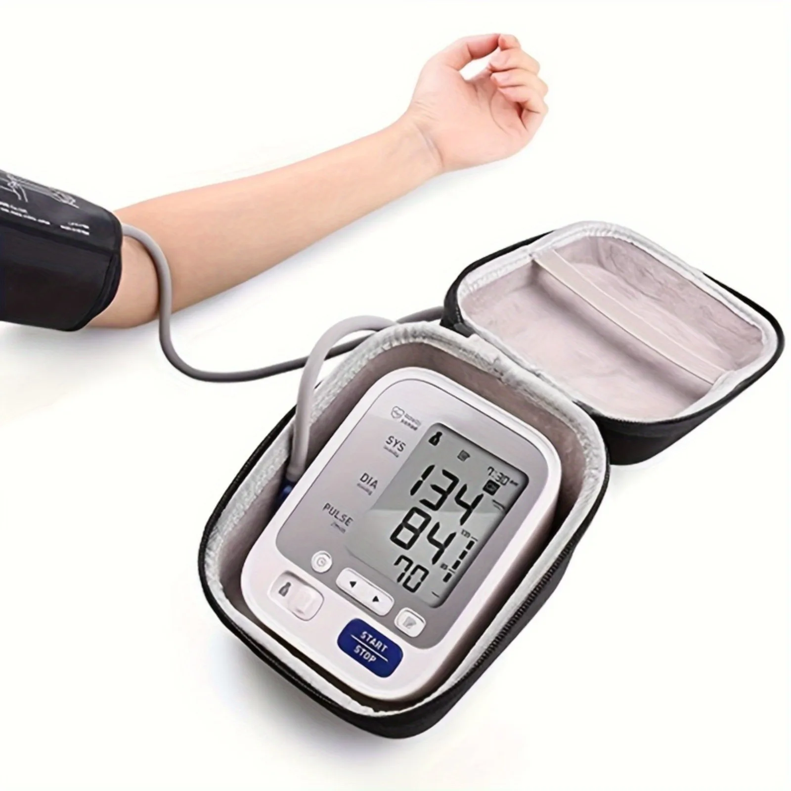 Caseling Hard Case for Omron Upper Arm Blood Pressure Monitor with Cuff Portable Travel Carrying Protective Bag Hard Case