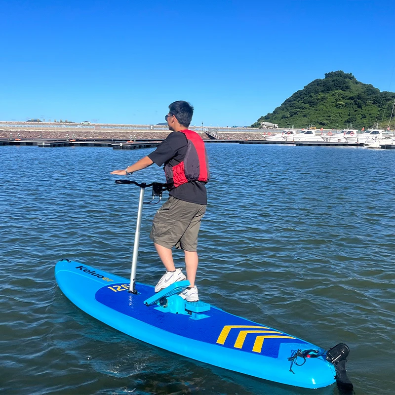 2024 Outdoor Inflatable Pedal SUP Standing Paddle Board Inflatable Pedal Paddleboards