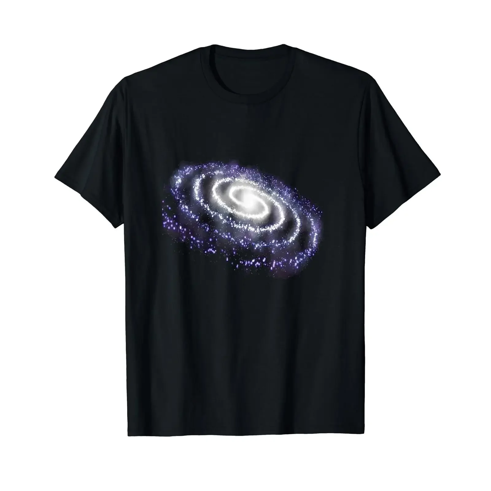 Milky Way Universe T Shirt black s vintage Washed Stylish fashion Stretched Slightly streetwear Top For Everyday Wear Casual